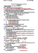 Đề cương ôn tập đánh giá giữa học kì I môn Khoa học tự nhiên 7 sách Cánh Diều - Lư Thị Bé Bay (Có đá
